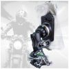 TAKEWAY Clampod HAWK1-PH05 Phone Mounts Holder, Motorcycle and Various Vehicles Handlebar Clamp Base, Adjustable, Stable, Double Socket Arm, Multi-Ang