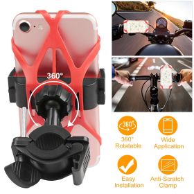 Bicycle Phone Holder Bracket 360¬∞ Rotatable Silicone Motorcycle