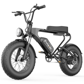 GT200 Off Road Mountain Electric Bike 20'' Fat tires 1200W Powerful Motor outdoor ebike