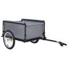 Bike Trailer Black and Blue 143.3 lb