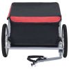 Bike Trailer Black and Red 143.3 lb