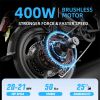 Electric Bike; 400W Electric Commuter Bikes;  Folding Ebike 16'' Electric Bicycle with 48V 10Ah Battery;  20MPH Adults/Teens City E Bike