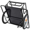 Bike Trailer 51.2"x28.7"x19.1" Steel Black