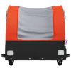 Bike Trailer Black and Orange 99.2 lb Iron