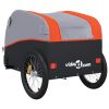 Bike Trailer Black and Orange 99.2 lb Iron