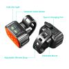 Bike Headlight TailLight IP65 Waterproof Anti-Drop Rechargeable Bicycle Light Set Night Riding Bright Bike Cycling Headlight Taillight Front Light War