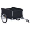 Bike Trailer Black and Red 143.3 lb