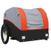 Bike Trailer Black and Orange 99.2 lb Iron