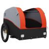 Bike Trailer Black and Orange 99.2 lb Iron