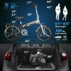 Folding Electric Bike for Adults;  20" Ebike 500W Adult Electric Bicycles;  21MPH 43Miles Electric Cruiser Bike for Female Male;  Samsung 48V 10.4Ah B