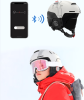 Ski sports intelligent Bluetooth helmet (WIFI + APP, phone answering, sound navigation, MP3 music + one-button intercom + SOS automatic alarm + two-wa