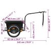 Bike Trailer Black 13.2 gal