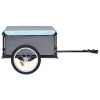 Bike Trailer Black and Blue 143.3 lb