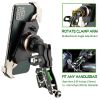 TAKEWAY Clampod HAWK1-PH05 Phone Mounts Holder, Motorcycle and Various Vehicles Handlebar Clamp Base, Adjustable, Stable, Double Socket Arm, Multi-Ang