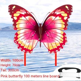 Couple Kite Breeze Easy To Fly Beginner (Option: Red 100 M Wire Board)