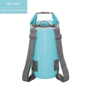 Waterproof Bag PVC Waterproof Bag Swimming Beach Drifting Camouflage Backpack (Option: Light Blue-5L)