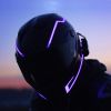 Motorcycle Helmet Lighted Strip Night Riding Helmet Light Strip LED Warning Lights