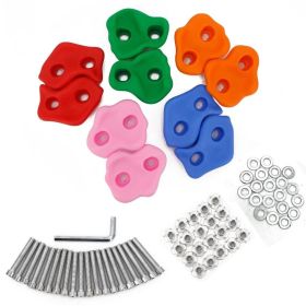 Wall Rock Jungle 10 Pieces Rock Climbing Kit Set with Mounting Screws (Set: 10 Pieces)