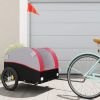 Bike Trailer Black and Red 99.2 lb Iron