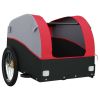 Bike Trailer Black and Red 99.2 lb Iron